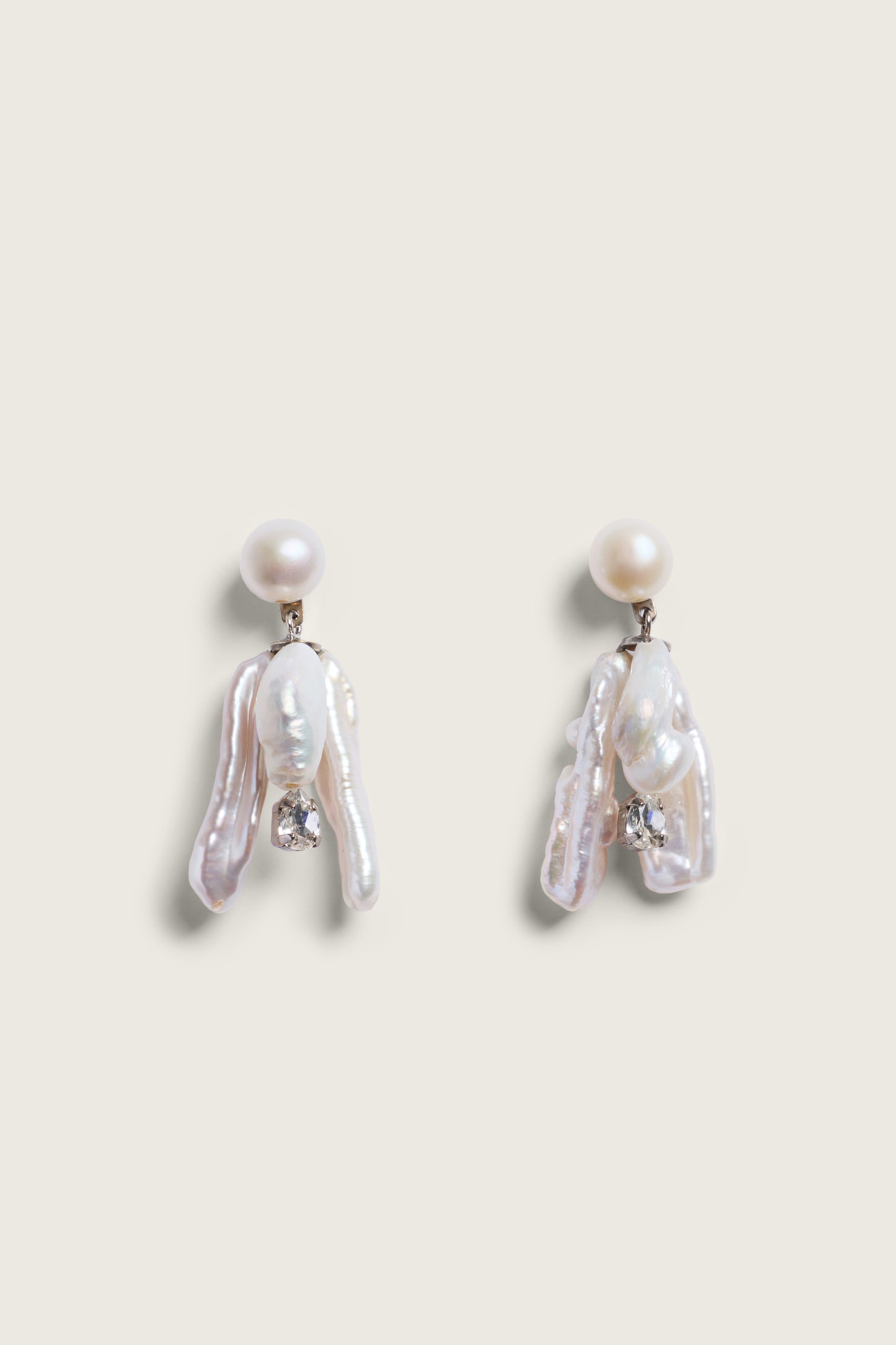 Pearl & Crystal Bloom Earrings
