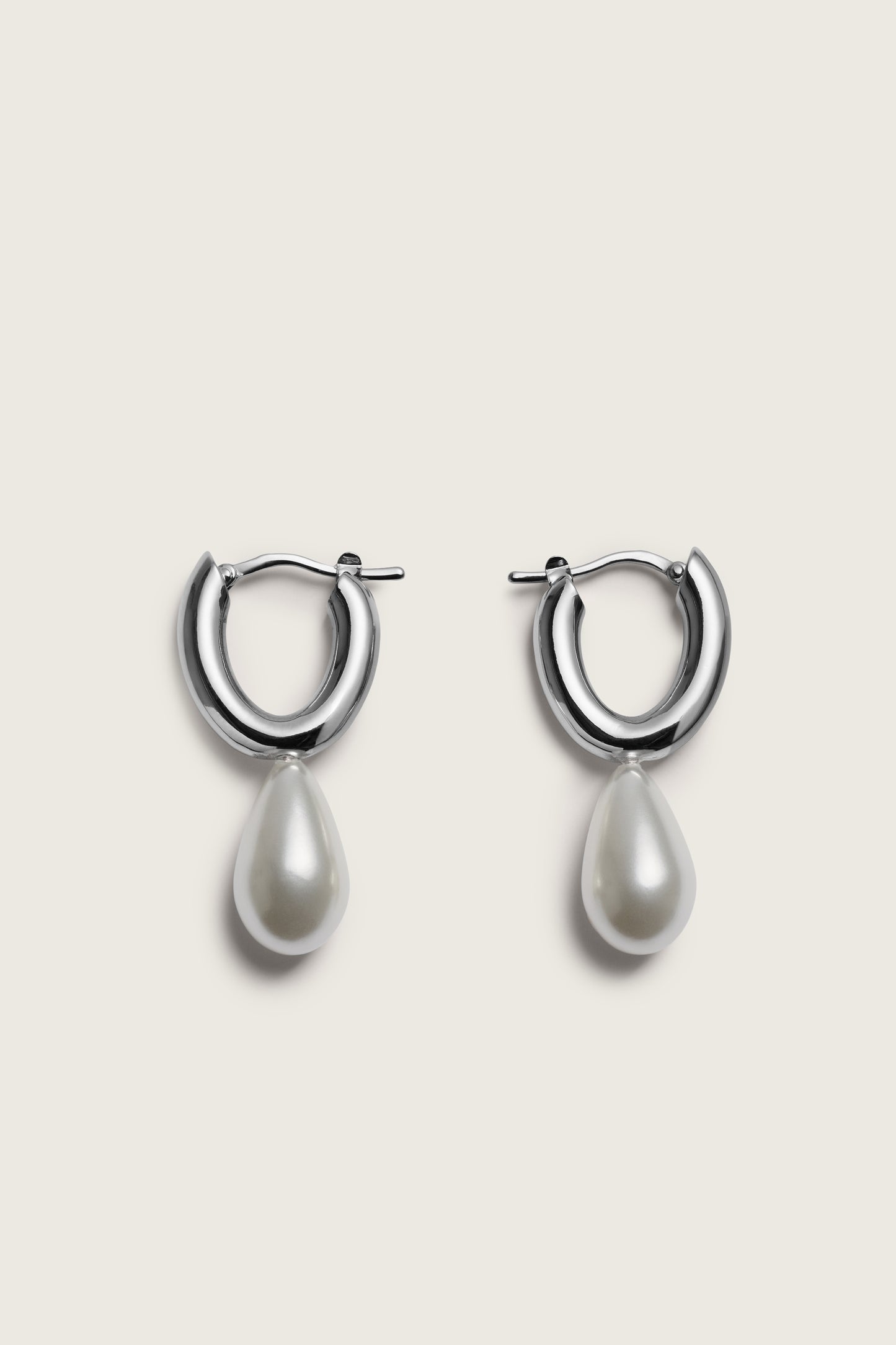 Pearl Hoop Earrings