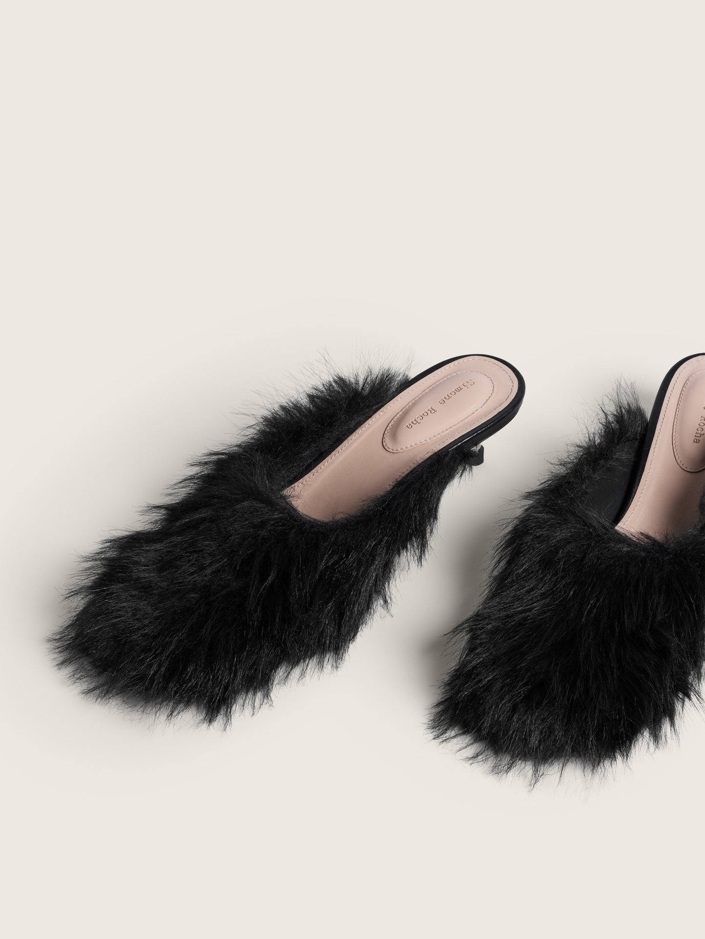 Faux Fur Mule Heel