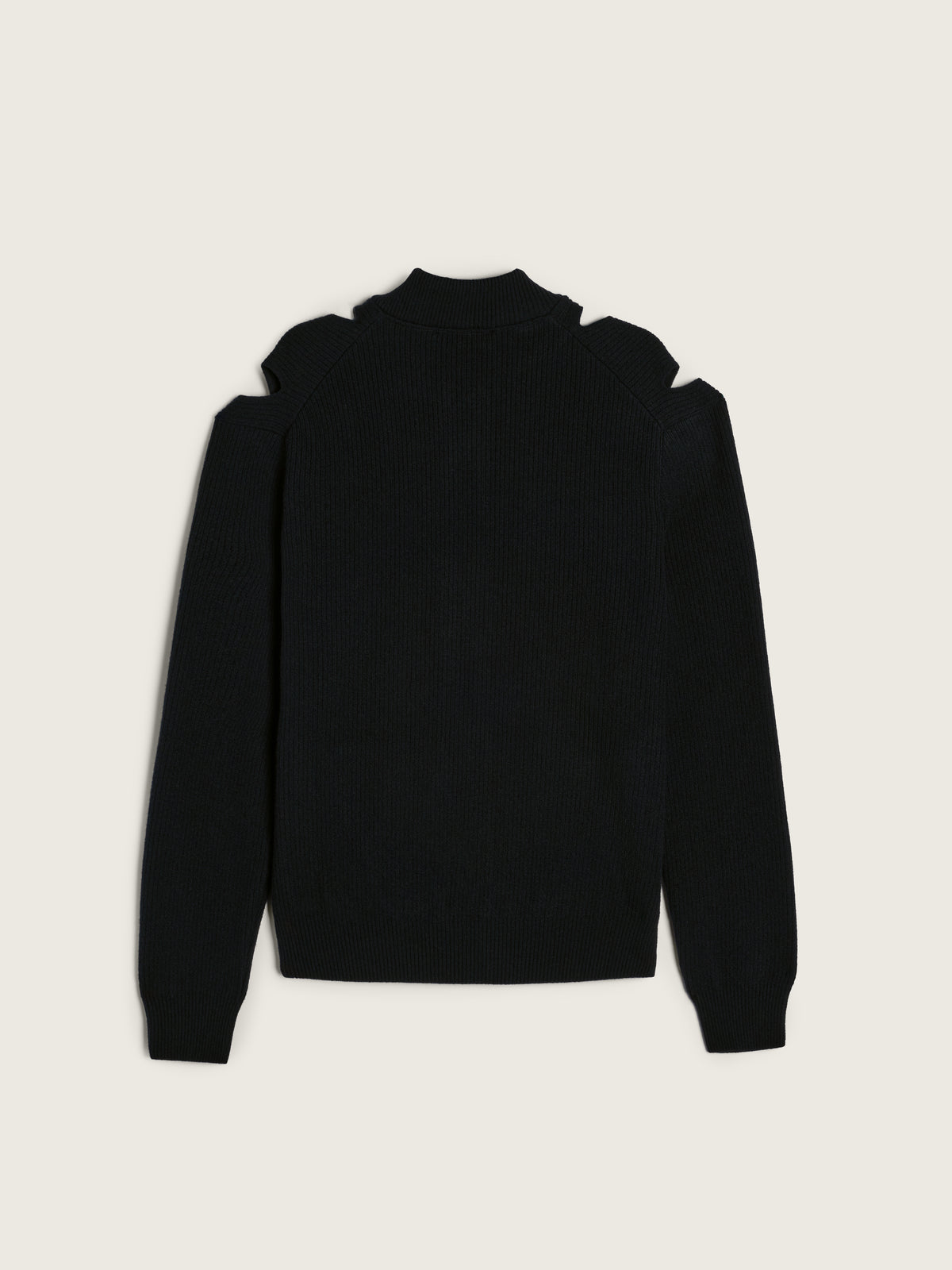 Merino Slash Zip Cardigan