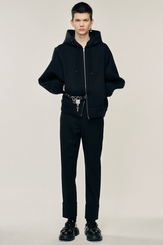 Embellished Hooded Zip Jacket