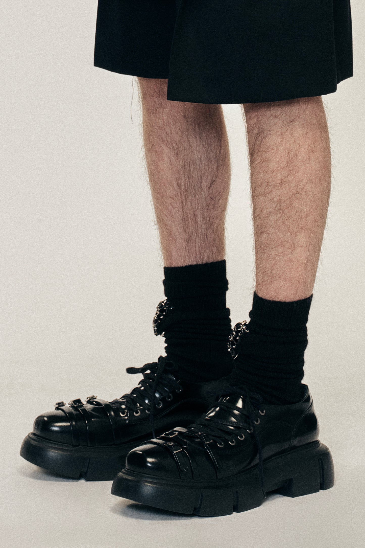 Low Platform Buckle Boot
