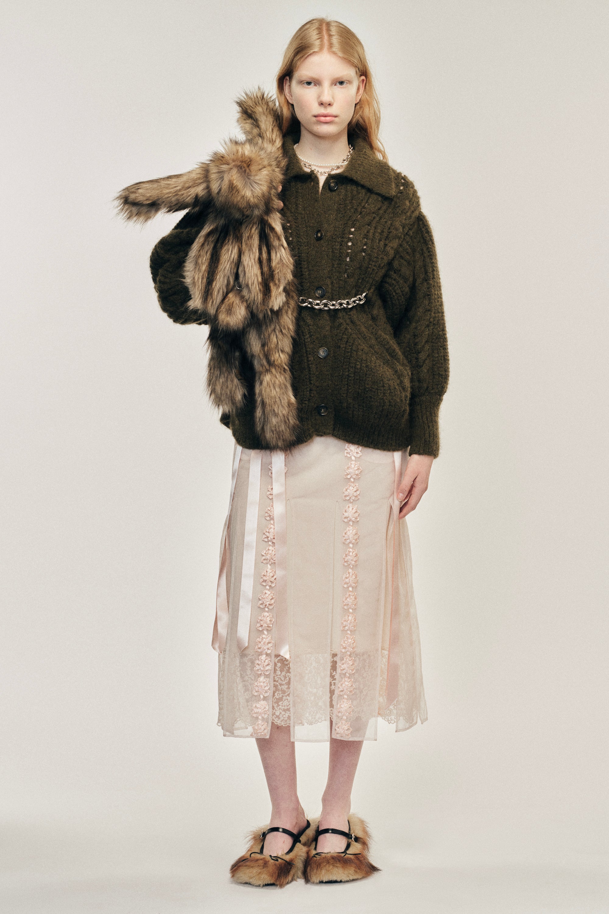送料込/関税込■Simone Rocha■フェイクファートリムサンダル 送料込/関税込□Simone Rocha□フェイクファートリムサンダル