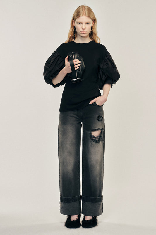 Embellished Straight Leg Jeans