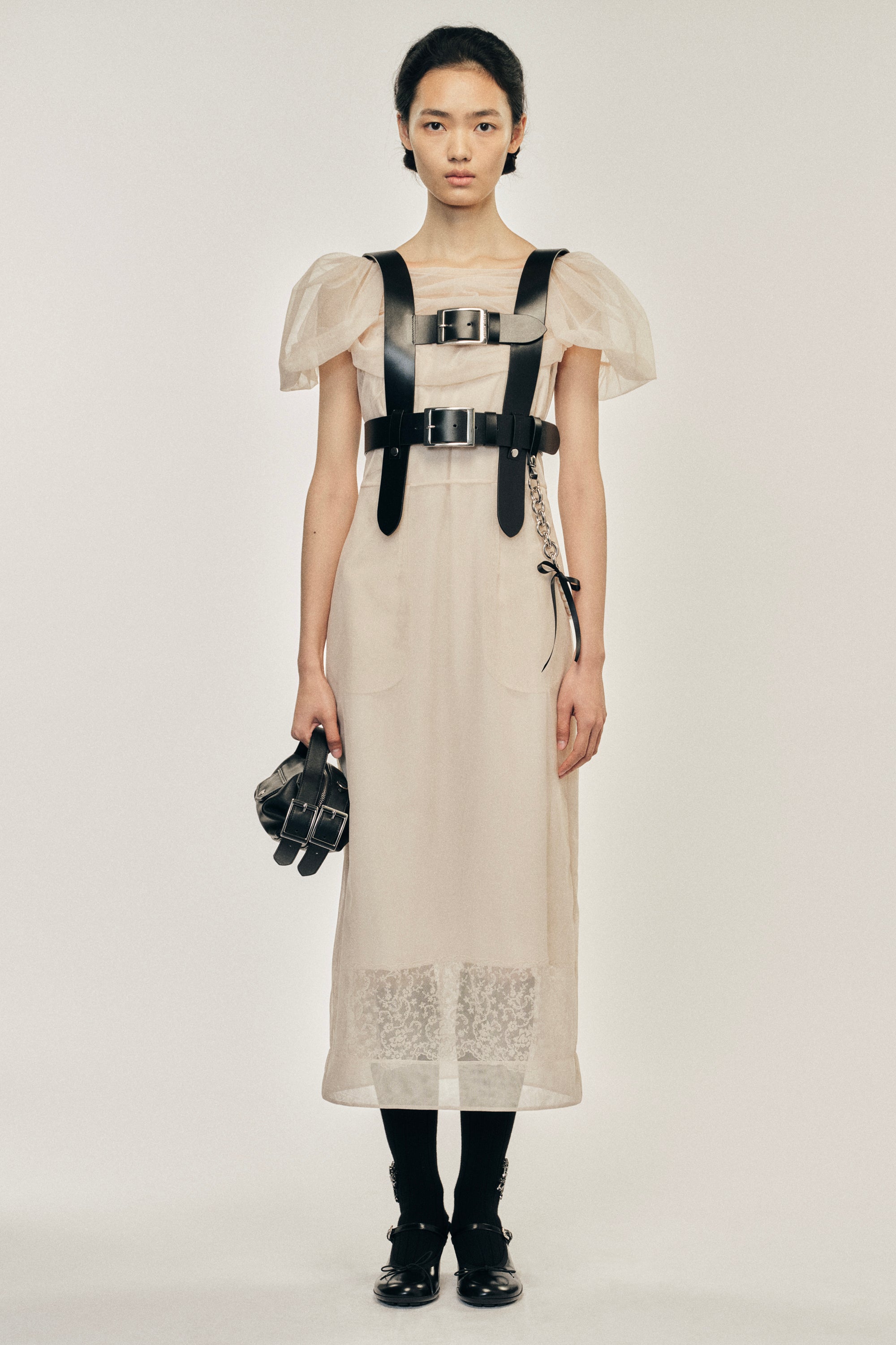 R♡さん専用simone rocha リボン付きタンクトップ Simone Rocha リボン タンクトップ | ブラック | FARFETCH JP