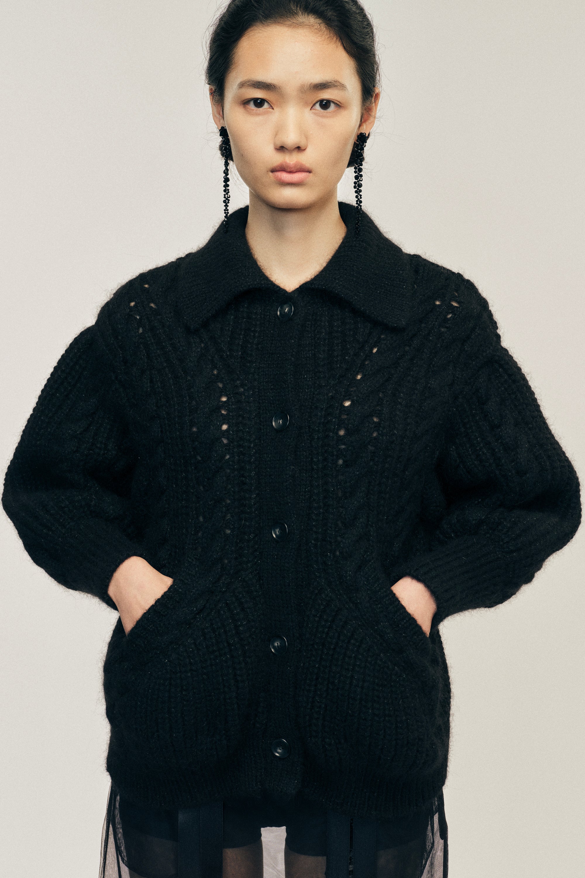 Sculpted Chunky Knit Cardigan – Simone Rocha US