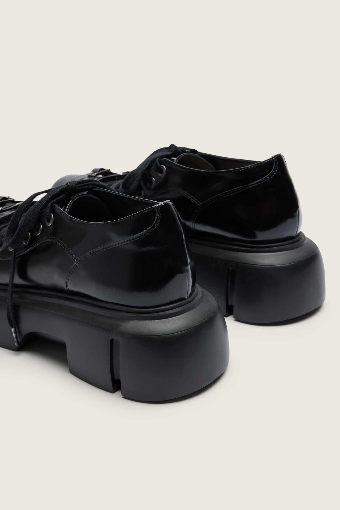 Low Platform Buckle Boot