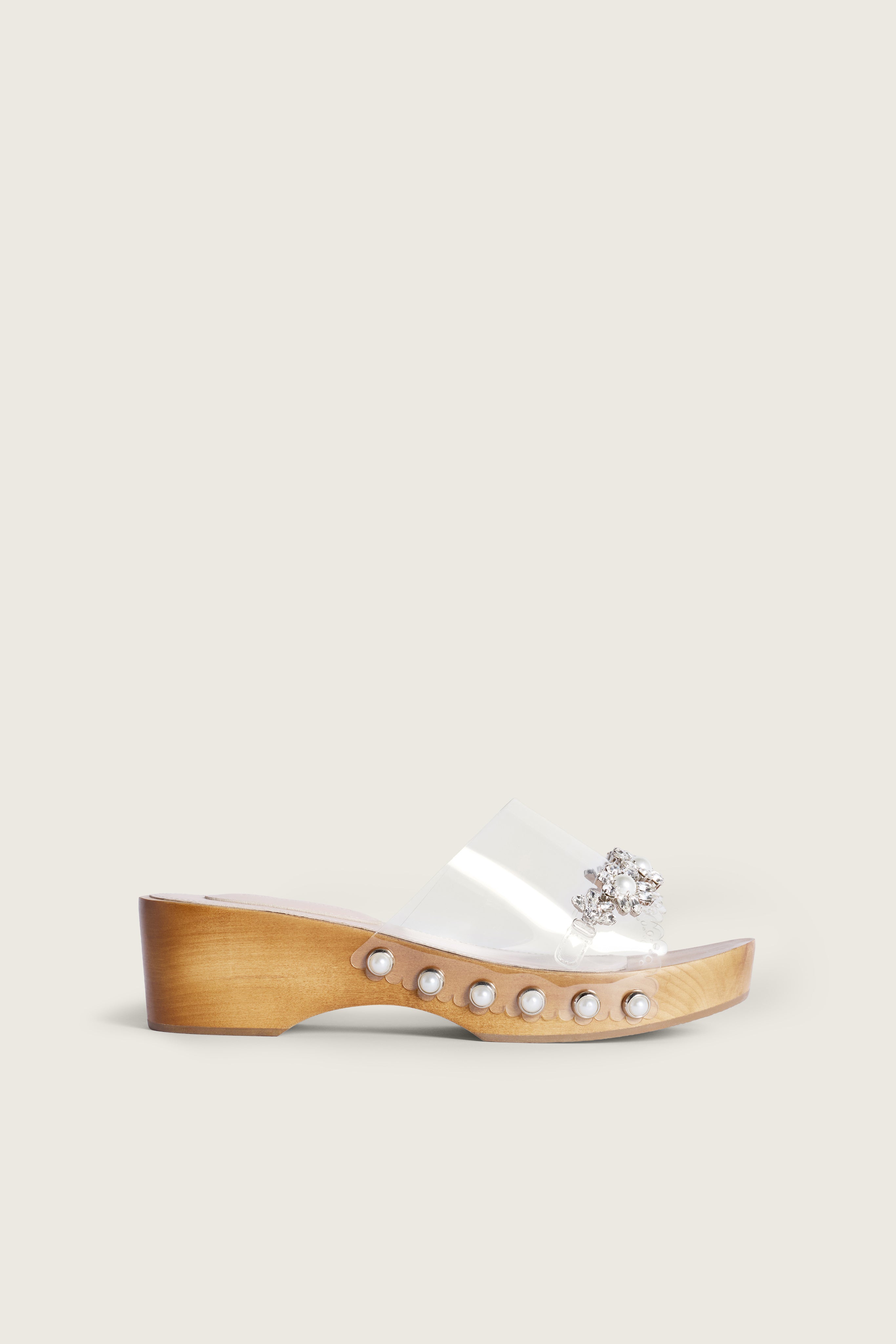 Embellished Scalloped Wooden Clog – Simone Rocha US