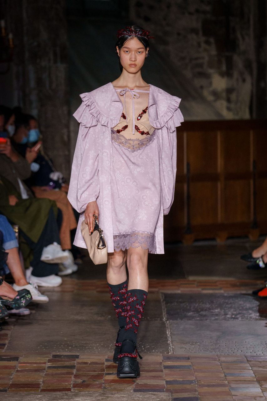 〓Simone Rocha〓 white×blue エンブロイダリー スカート 〓Simone Rocha〓 white×blue エンブロイダリー スカート
