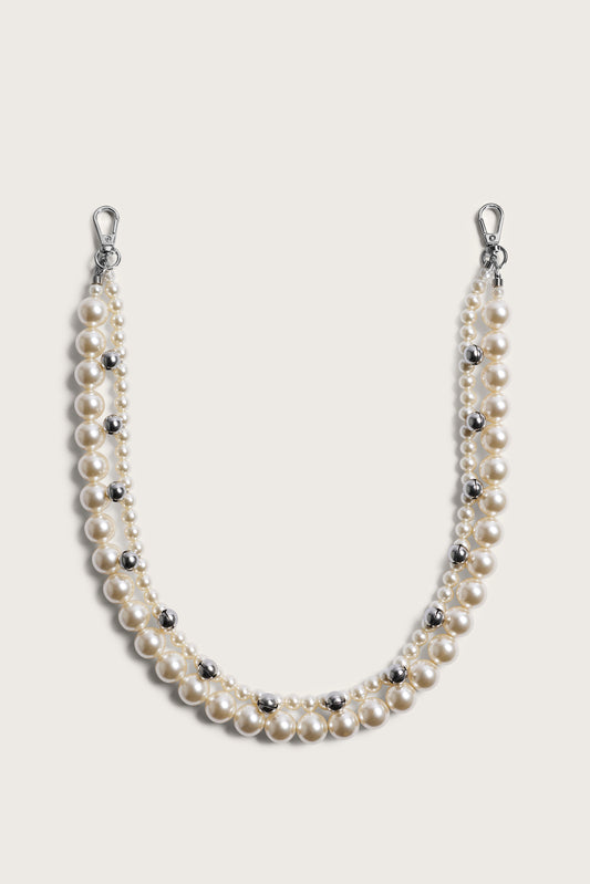 Bell Charm and Pearl Bag Strap