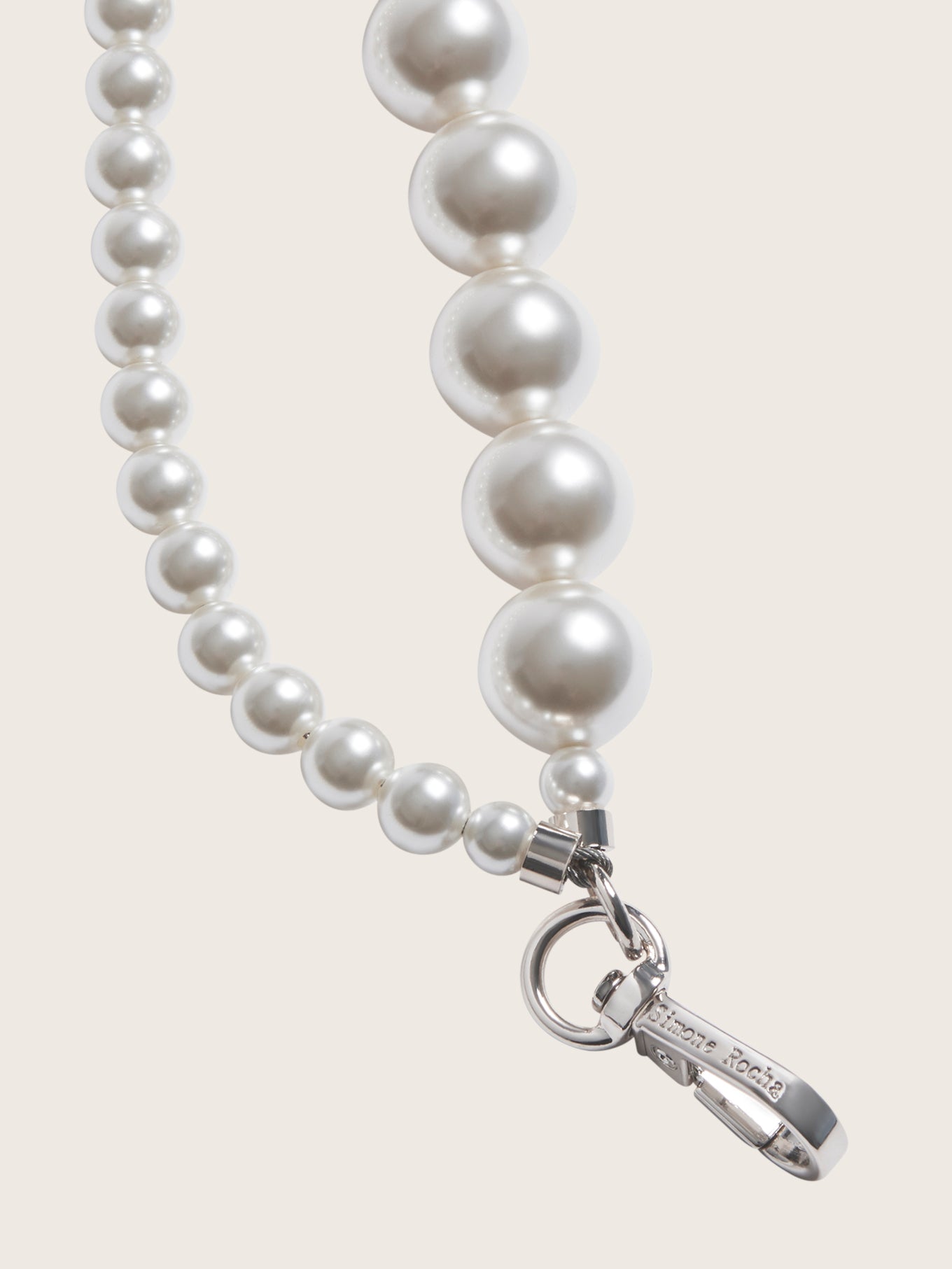 simone rochaバッグストラップ Simone Rocha - Pearl Bag Strap – Simone Rocha US