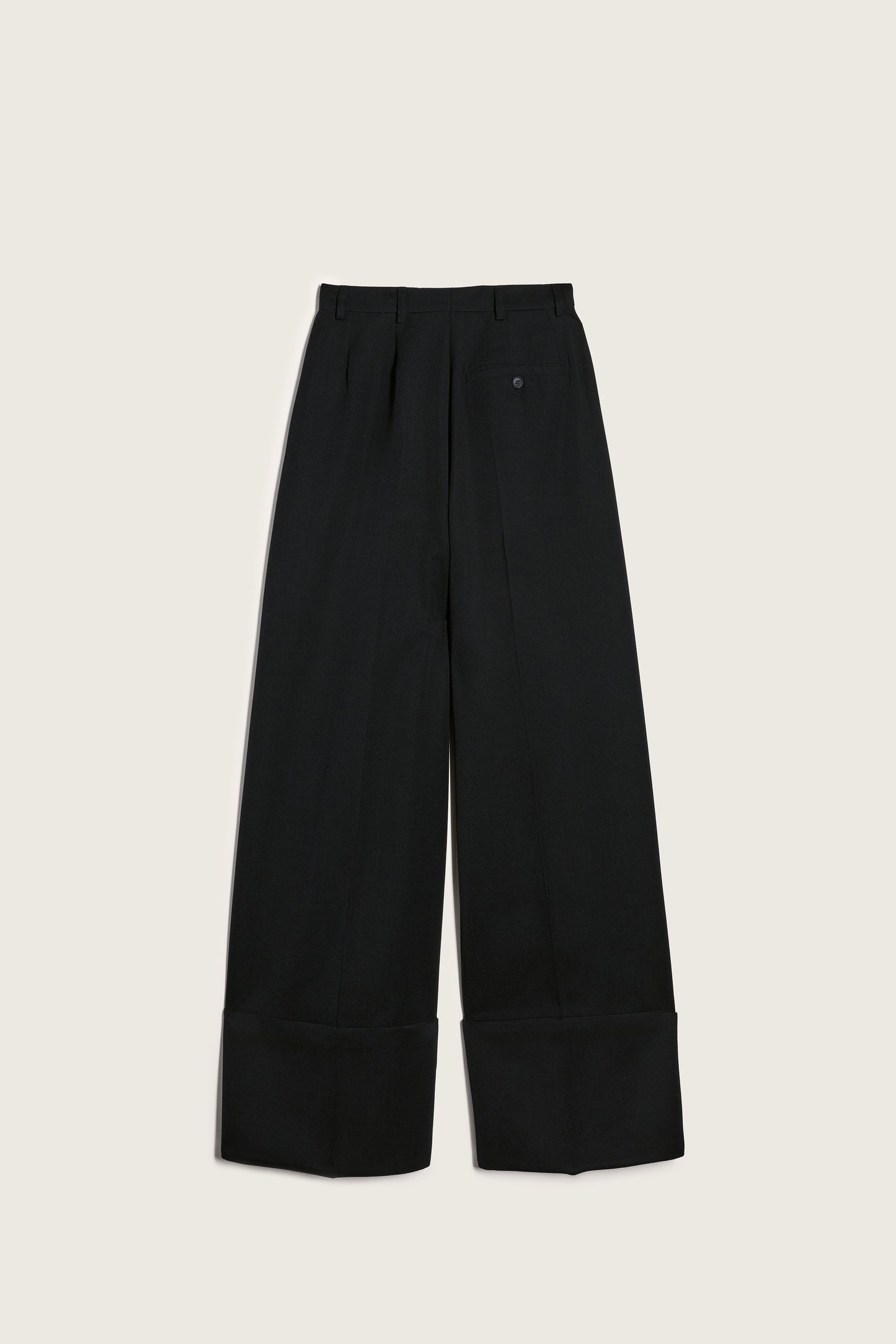 Wide Leg Belt Loop Tab Trousers