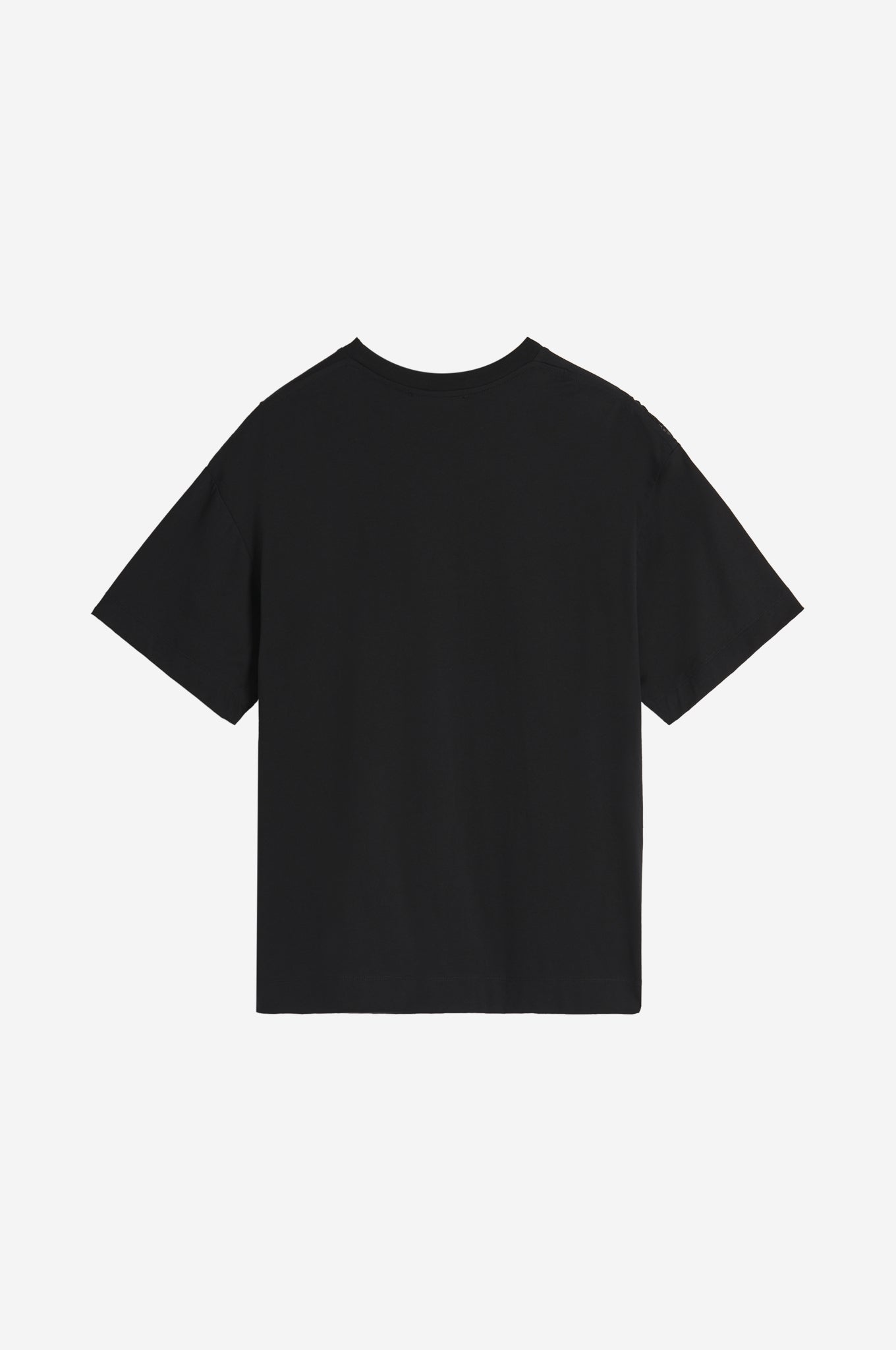 Jersey/Satin Patchwork Short Sleeve T-Shirt