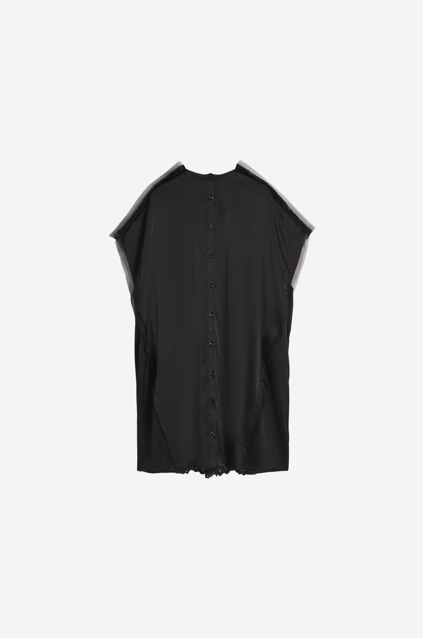 Short Sleeve T-Shirt Dress With Satin Back Panel