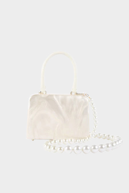 Simone Rocha Pearl case handbag with pearl strap